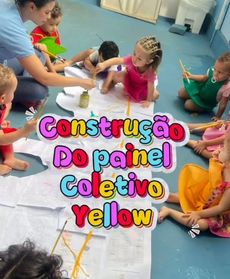 construcao do painel coltetivo-jardim do saber